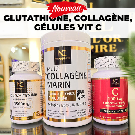 Glutathione, Collagène, Gélules Vit C