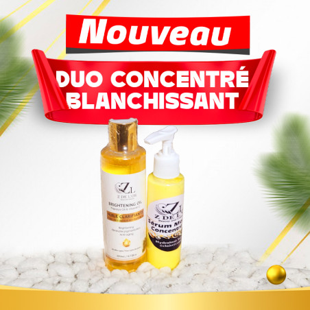 Duo blanchissant et hydratant