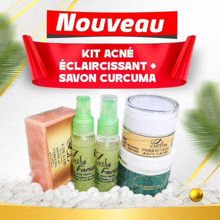 Acne lightening kit with Cucurma soap