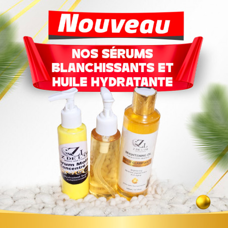 Trio serum extra blanchissante et hydratante