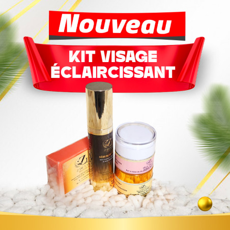 Kit visage éclaircissant pour peau claire ou métissée